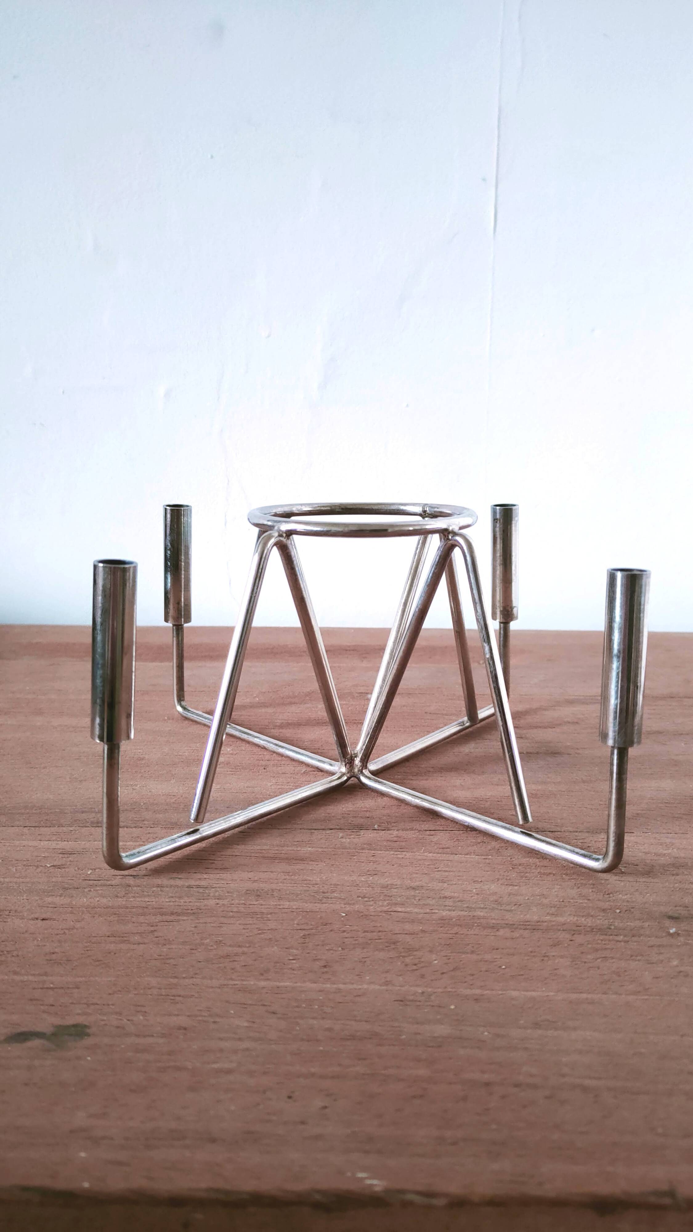 Vintage candle holder Gelb goldsmiths Paris