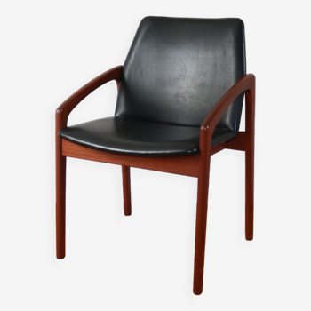 Vintage Scandinavian teak armchair Henning Kjaernulf 1960s