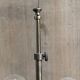 Antique lamp foot, earthenware and brass