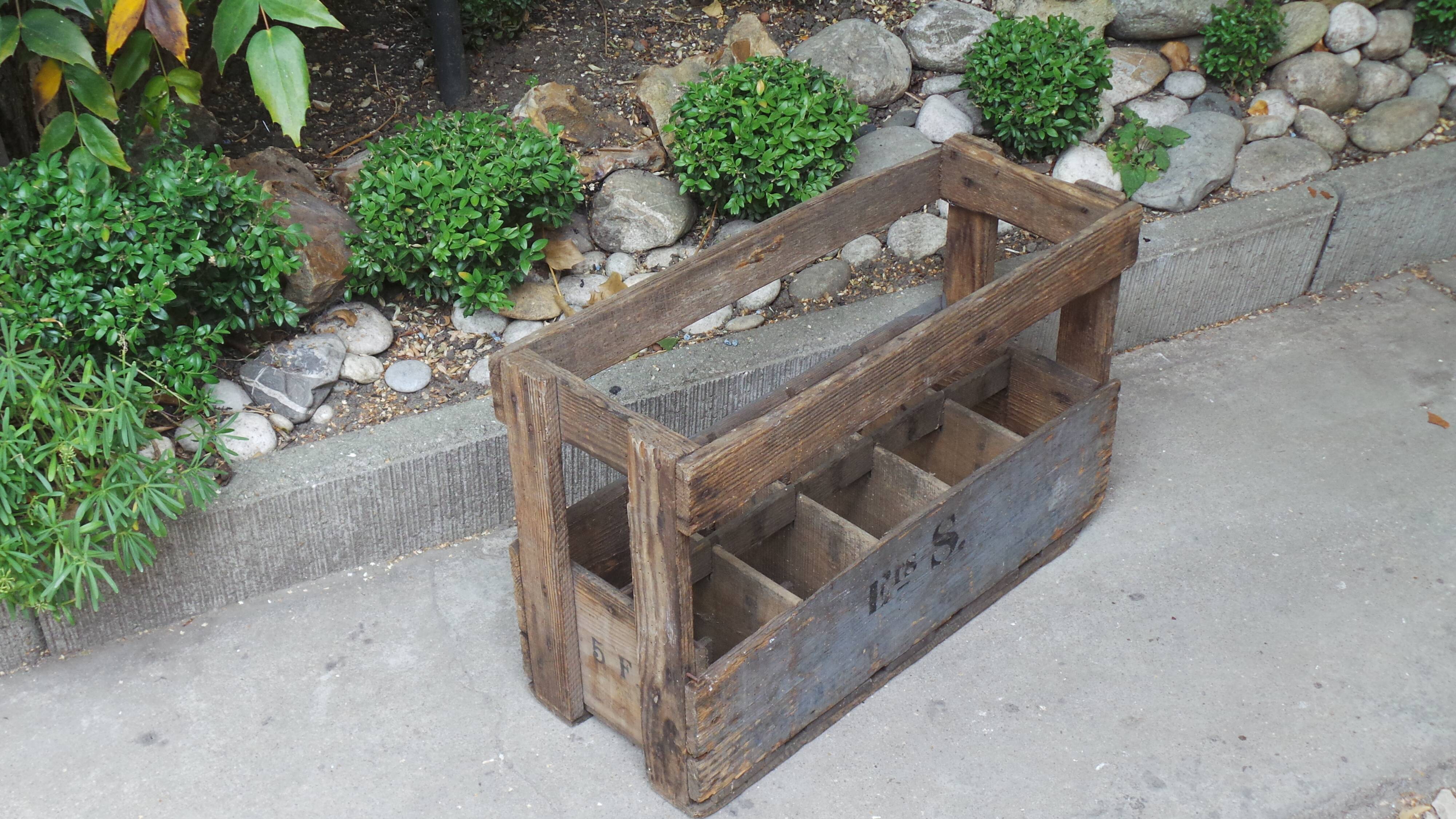 Old bottles wooden door