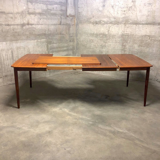 Extendable Palisander Dining Table by Henry Rosengren Hansen for Brande, 1960s
