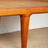 Extra long Danish sideboard, teak, oak, leatherette, 280 cm, Arne Hovmand-Olsen