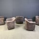 PS142 Easy Chairs by Eugenio Gerli for Tecno, 1970s - set of 5