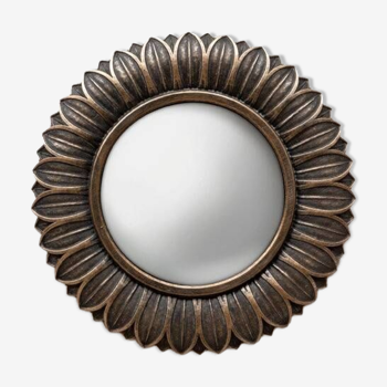 Gold petal convex mirror 17 cm