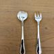 Vintage gold dessert forks and spoons