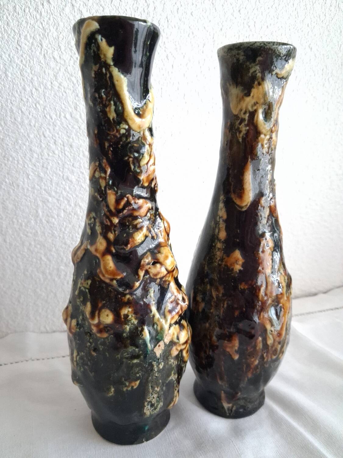 Pair of Vallauris bud vases