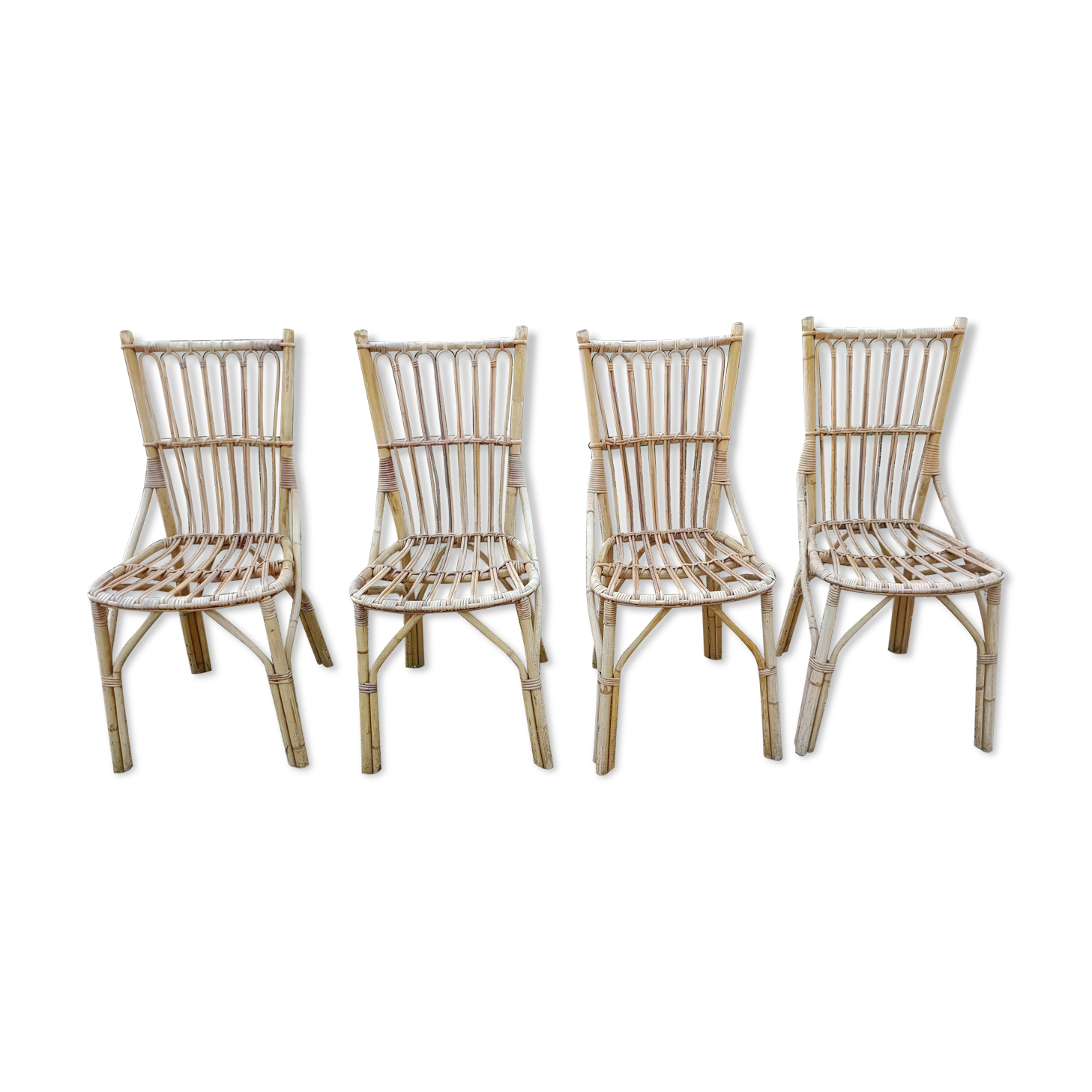 4 rattan chairs