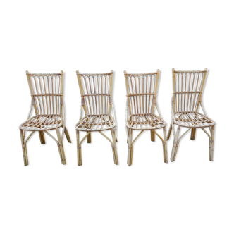 4 rattan chairs