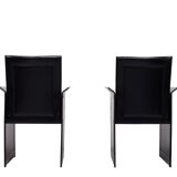 Pair Arm Chairs Arrben model solaria 1970s Italy