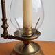 In brass and glass candleholder
