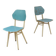 Lot de 2 chaises Tchécoslovaque
TON Bystrice Thonet Blanche et bleue