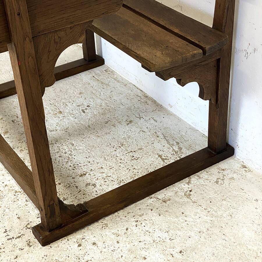 Pupitre d'écolier double vintage 50's