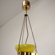1970's Glass Chandelier, Czechoslovakia