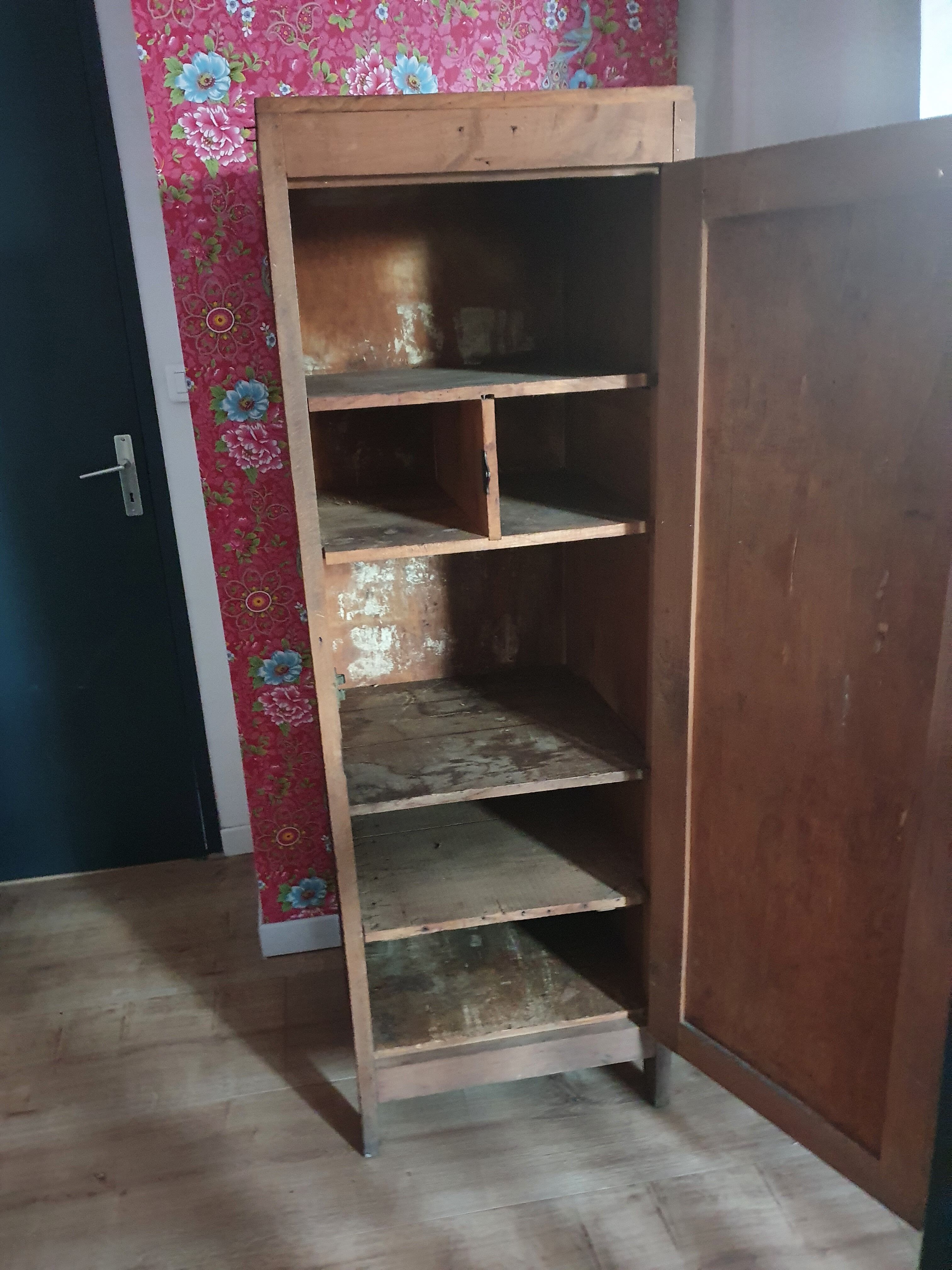 Parisian wardrobe with several shelves