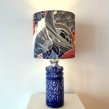 Ceramic vase lamp veb haldensleben – gdr | unique recycled piece