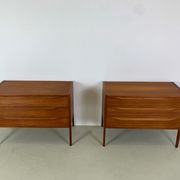 2x Kai Kristiansen teak chest of drawers for Aksel Kjersgaard