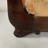 Empire style bench in mahogany and veneer, 19th century