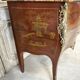 Commode de style Louis XV en laque rouge époque 1900