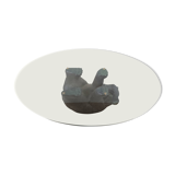 Stone bear shaped coffee table, 1970s