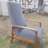 Scandinavian chaise longue armchair
