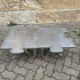Pair of uniquely designed handmade puzzle coffee tables