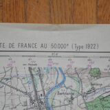 Vintage map of Uckange