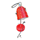 Lampe Mathias rouge chromé vintage space age