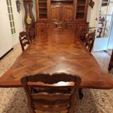 Provençal table in solid walnut