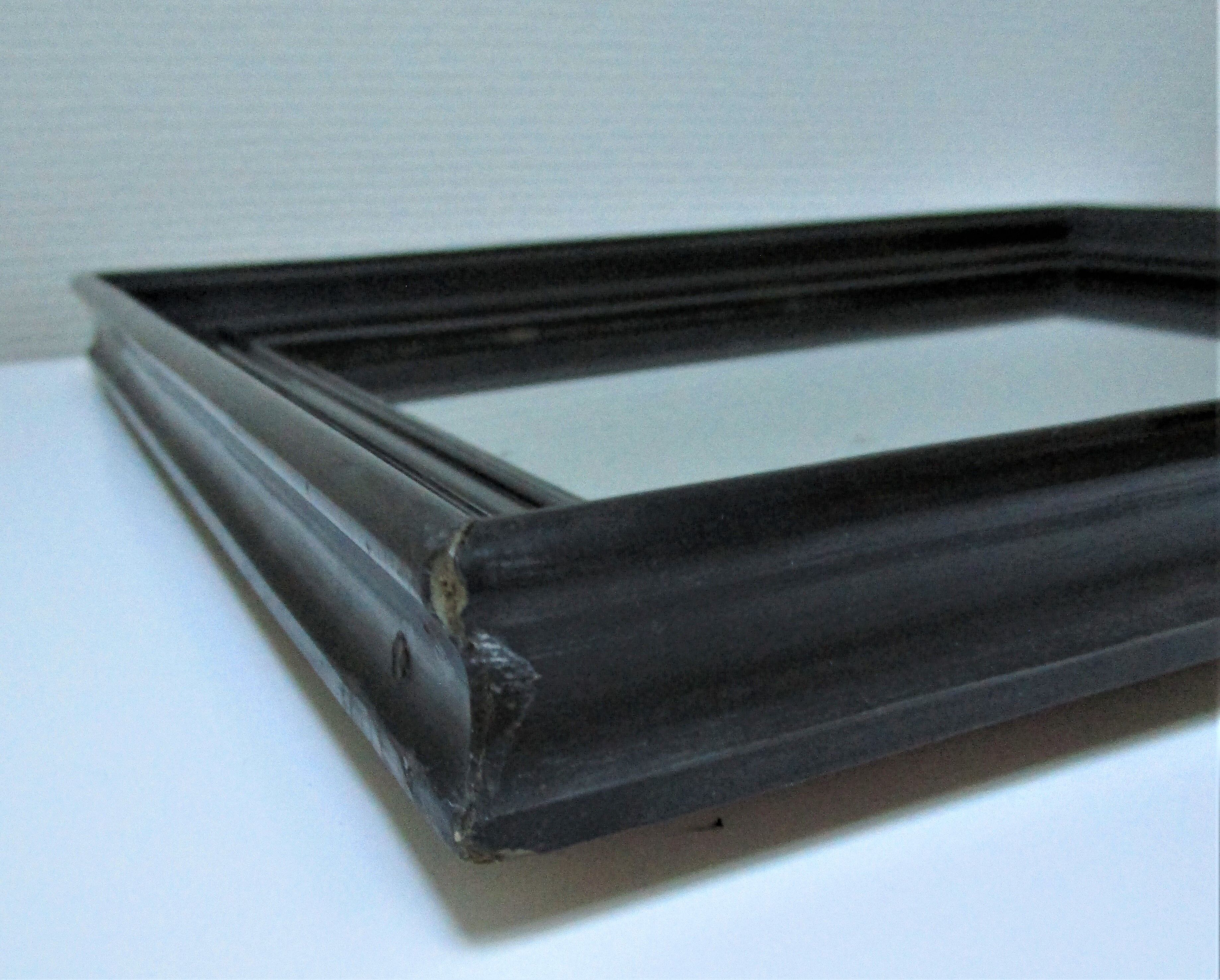 Blackened wood mirror napoleon iii xixth 37.5 cm x 46.8 cm