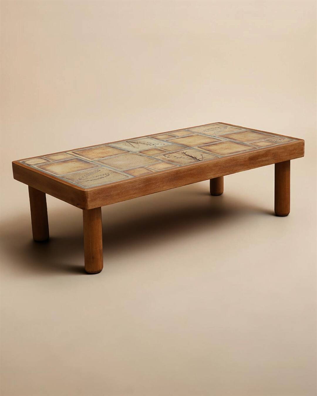 Table basse en céramique, Vallauris, France, 1970's