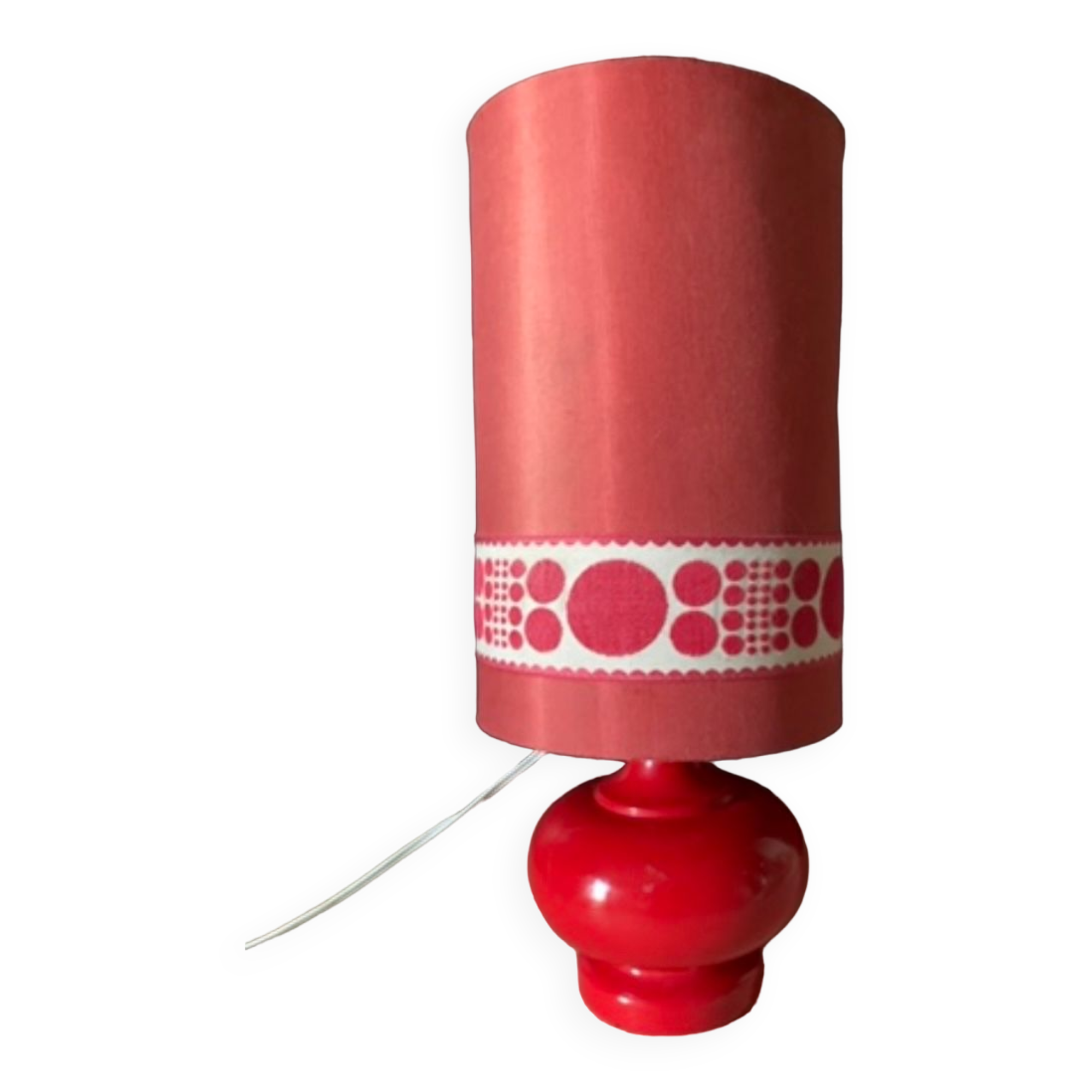 Lampe vintage rouge