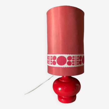 Lampe vintage rouge