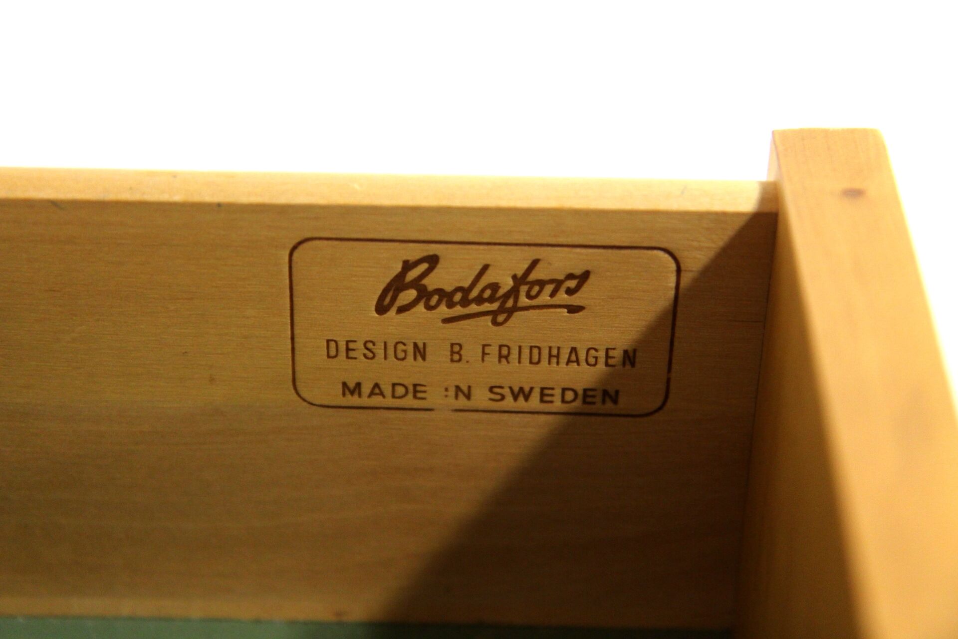 Scandinavian oak library, Bertil Fridhagen, Bodafors, Sweden, 1960