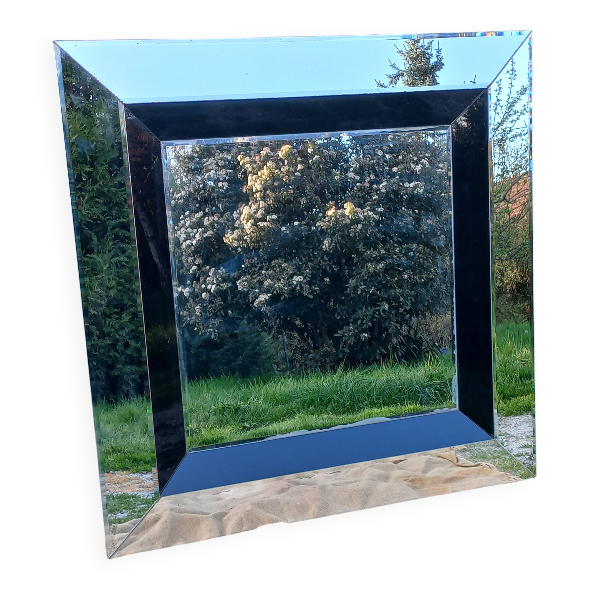 70s/80s design mirror made in Belgium