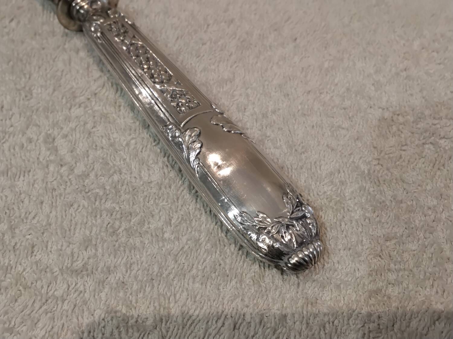 Some silver 950 Minerva style Louis XVI handles 19.8cm