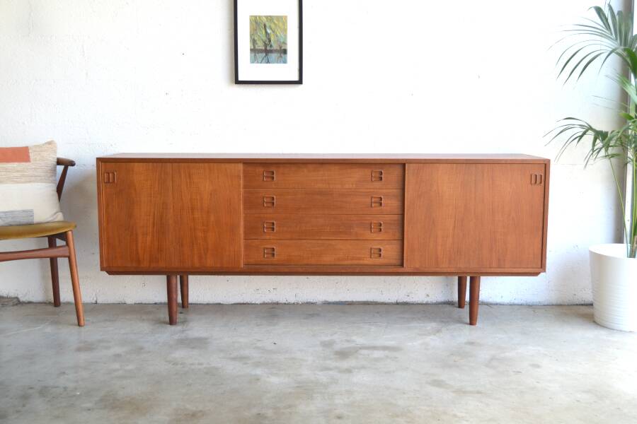 Teak sideboard by Clausen & Son * 196 cm