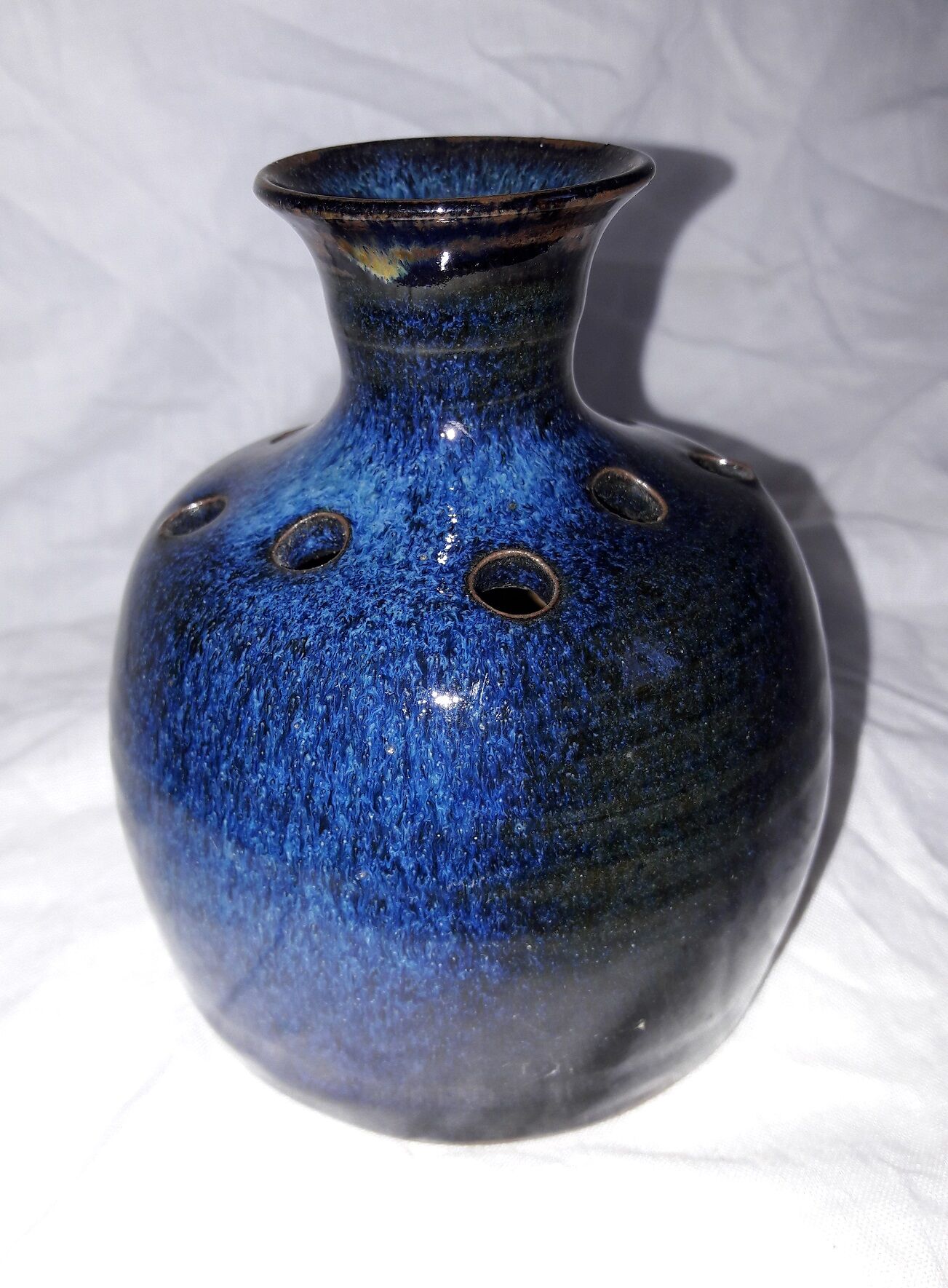 Blue flower vase