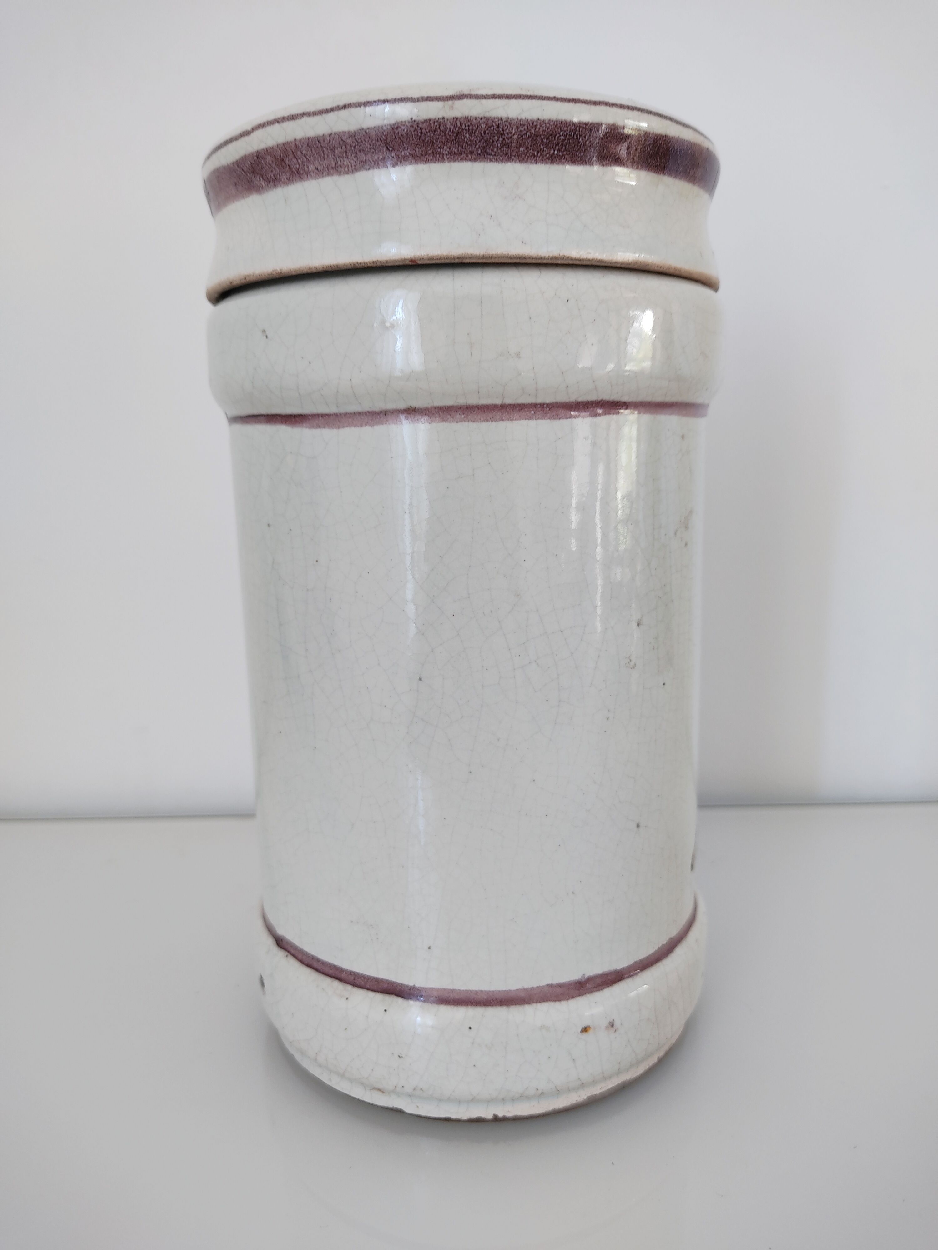 Pharmacy pot Italian earthenware angel decoration