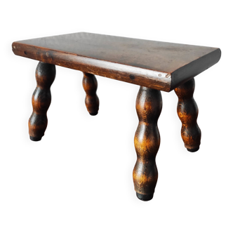 Vintage 1960s wooden footrest
