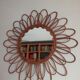 Vintage bamboo mirror 62clm