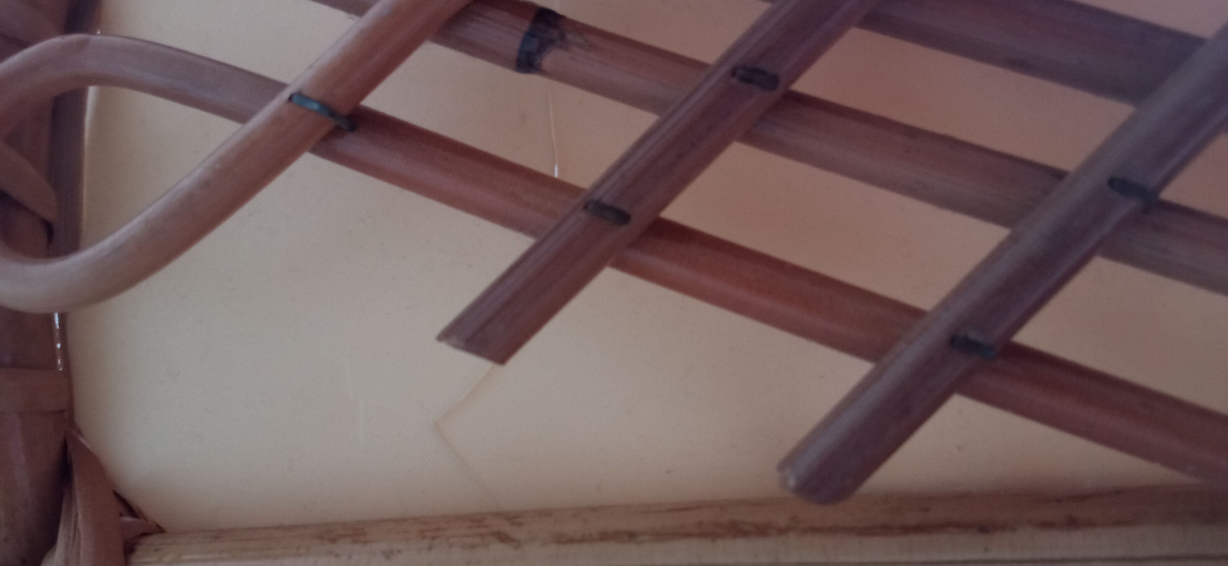 Pair of bamboo sconces 70s