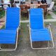 Pair of vintage folding deckchairs