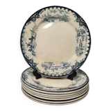 5 flat plates Terre de fer