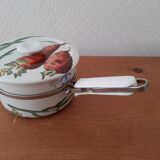 Set of three porcelain pots and pans from Paris- Aluminite Frugier