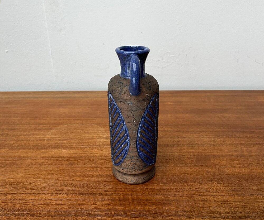 Carafe en poterie d'atelier suédois du milieu du siècle de Laholm, années 1960