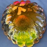 Resin ashtray or altuglas - shell shape, shell inclusion, fish, coral ect
