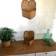 Vintage rattan baskets to hang