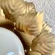 Large golden flower wall lamp