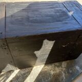 Black wooden trunk