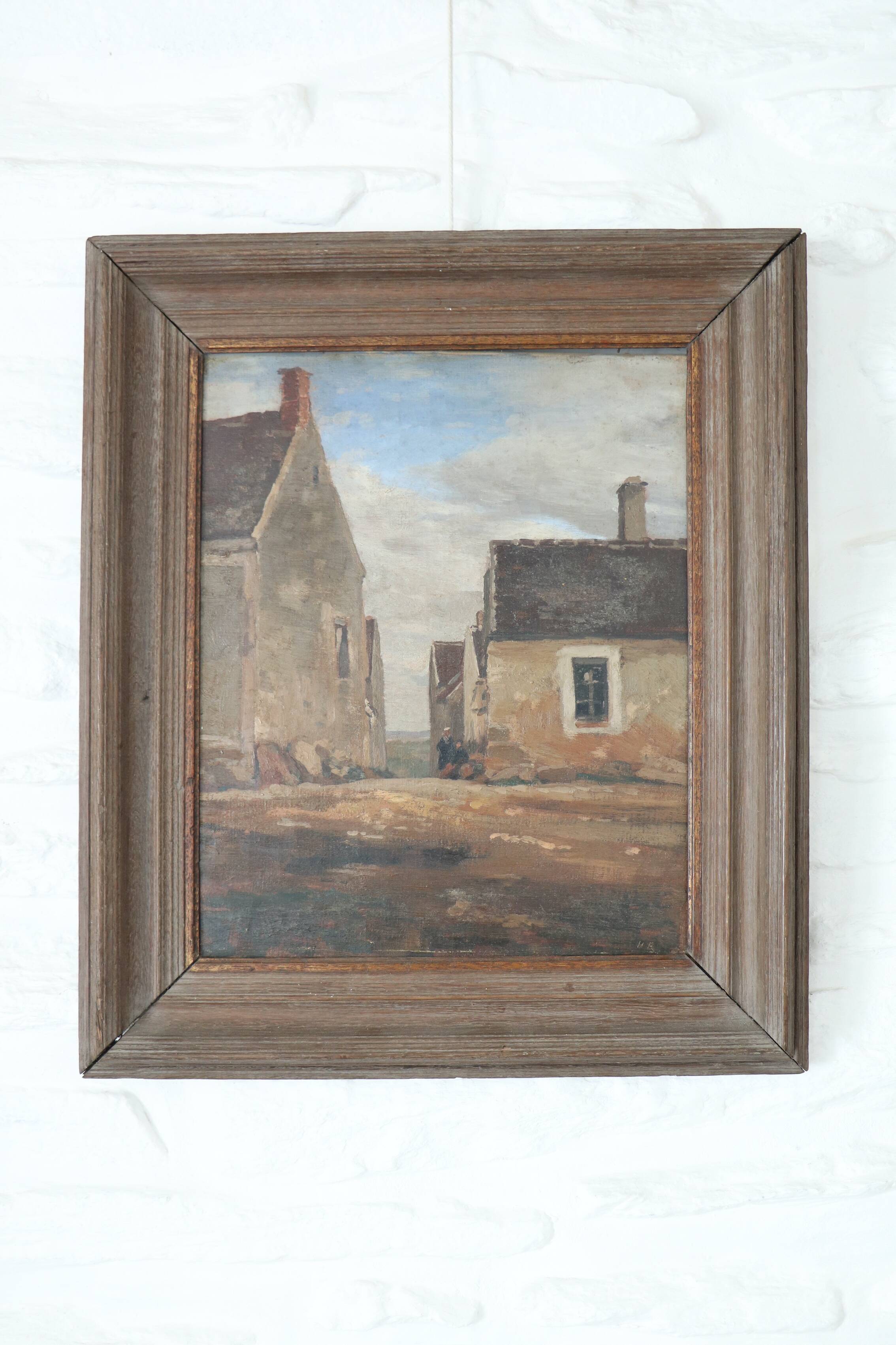 Oil on canvas, Brittany, Breton school, HR, 19th century
